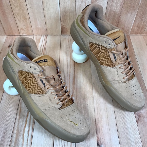 Nike SB Ishod Wair Flax Wheat Skate Shoes - Picture 2 of 5